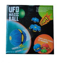 UFO Ball, Interactive Flying Saucer Toy, Pet Training Ball (Red)