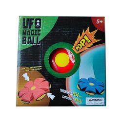 UFO Ball, Interactive Flying Saucer Toy, Pet Training Ball (Red)