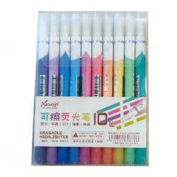 Double side erasable highlighter