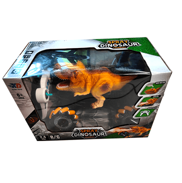 XUDA TOYS 2.4 GHz Remote control Spray Dinosaur chariot (Yellow) | Remote Control Toy for Kids | RC Rechargeable Battery Operated Toy | RC Toys