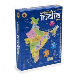 India Map Puzzle 100 Pieces Educational Game Learn with Fun