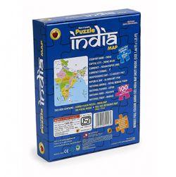 India Map Puzzle 100 Pieces Educational Game Learn with Fun