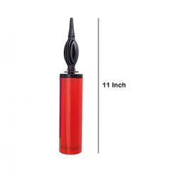 Solid Hand Pump Balloon (Red, Pack of 1)