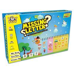 Missing Letter Strain Your Brain And Spell In Time - 50 Letter Tiles (Multicolor)