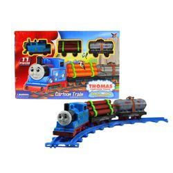 11 pc Thomas cartoon train with combination track