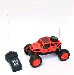 Remote Contol Rock Crawler Car Toy -Plastic Body-Off Road Truck (Red)