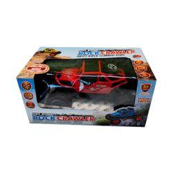 Remote Contol Rock Crawler Car Toy -Plastic Body-Off Road Truck (Red)