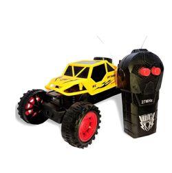 Remote Contol Rock Crawler Car Toy -Plastic Body-Off Road Truck (Yellow)