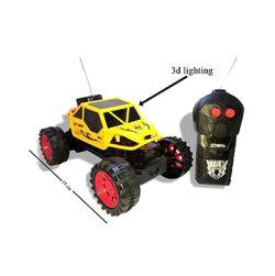 Remote Contol Rock Crawler Car Toy -Plastic Body-Off Road Truck (Yellow)