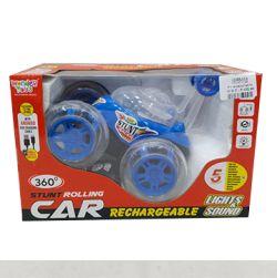 Remote Control Stunt Car (Light & Sound) (Blue)