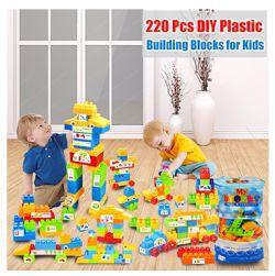 Building Toy Blue Bag Block 220 Pcs