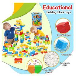 Building Toy Blue Bag Block 220 Pcs