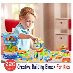 Building Toy Blue Bag Block 220 Pcs