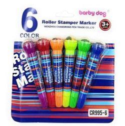 2 in 1 Roller Stamper and Marker Pen with Water-Based