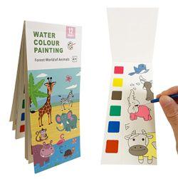 Forest world of animal Water colour painting book