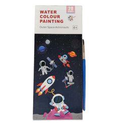 Outer Space Astronauts Water colour Painting book