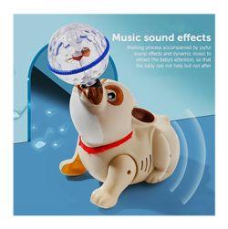 Bigfun Musical Dancing Dog Toy with Flashing Lights (Brown)