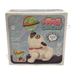 Bigfun Musical Dancing Dog Toy with Flashing Lights (Brown)