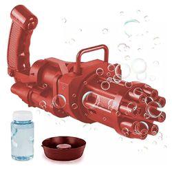 Gatling 8 Hole Electric Bubble Gun (Brown)