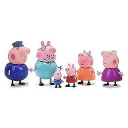 Pig Family & Friends – Toy Set Action Figure - 6 pcs set