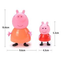 Pig Family & Friends – Toy Set Action Figure - 6 pcs set