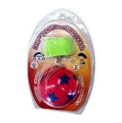 Star Print Bouncing Return Ball (Pink)