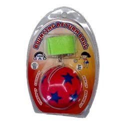 Star Print Bouncing Return Ball (Pink)