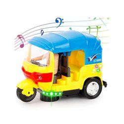 Battery Operated auto Rickshaw Tricycle Toy for Kids with Light & Music