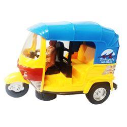 Battery Operated auto Rickshaw Tricycle Toy for Kids with Light & Music