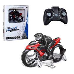 Flying remote control motorcycle 2in1 land and air dual mode