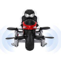 Flying remote control motorcycle 2in1 land and air dual mode