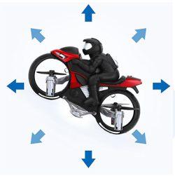 Flying remote control motorcycle 2in1 land and air dual mode