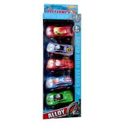 Alloy Metal Die cast Avenger racing car set of 5