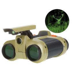 Binoculars Night Scope 4x30 Telescope with Pop-up Spotlight and Night-Beam Vision