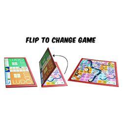 Ekta 4 in 1 Family Strategy Board Games | Tambola, Chess, Ludo and Snakes & Ladders Educational Family Games