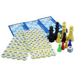 Ekta 4 in 1 Family Strategy Board Games | Tambola, Chess, Ludo and Snakes & Ladders Educational Family Games