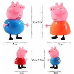 9Pc Peppa Pig Family Toy Set