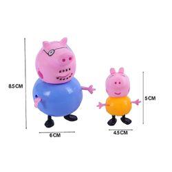 9Pc Peppa Pig Family Toy Set