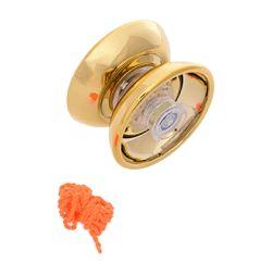 Colorful Professional 2 in 1 Bearing Alloy Yo-yo with String Ring (Golden)