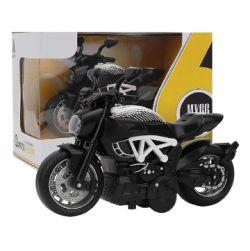 R1 MOTO MODEL Classic Moto Bike, Music & Light (Black)