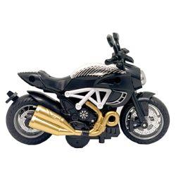 R1 MOTO MODEL Classic Moto Bike, Music & Light (Black)