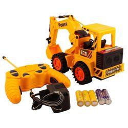 CB Cheetah Remote Control and LED Flash Lights JCB Plastic Truck