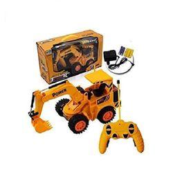 CB Cheetah Remote Control and LED Flash Lights JCB Plastic Truck