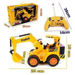 CB Cheetah Remote Control and LED Flash Lights JCB Plastic Truck