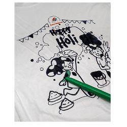 DIY holi Tee with Free CAP