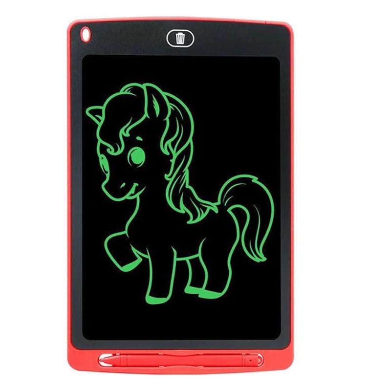 12 Inch LCD Panel Colorful Writing Tablet (Red)