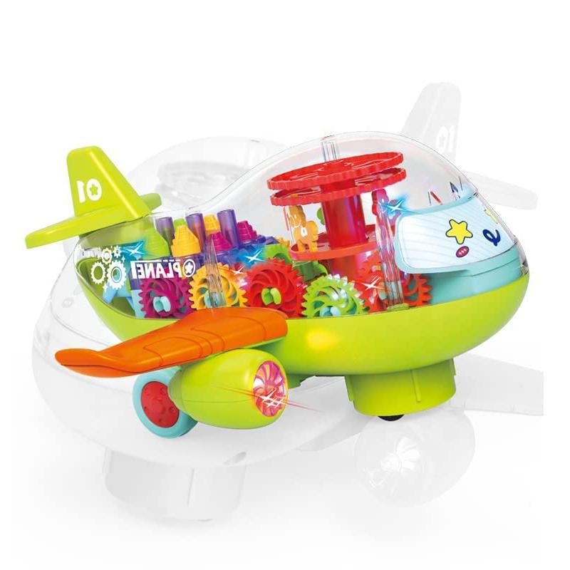 Transparent Mechanical Helicopter Airplane with Gear Technology