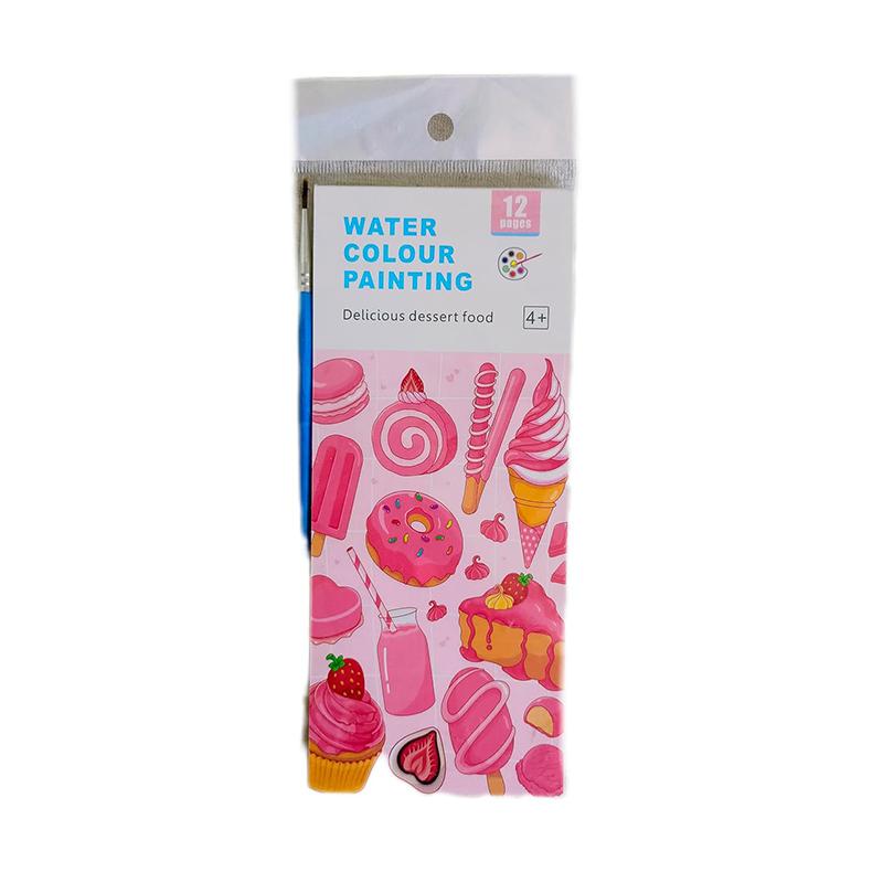 Delicious Dessert Food Water colour painting book