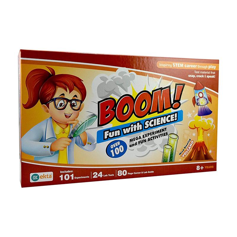 Boom Fun with Science Science Lab Kit 101 Experiments Inside 24 Lab Tool 80 Page