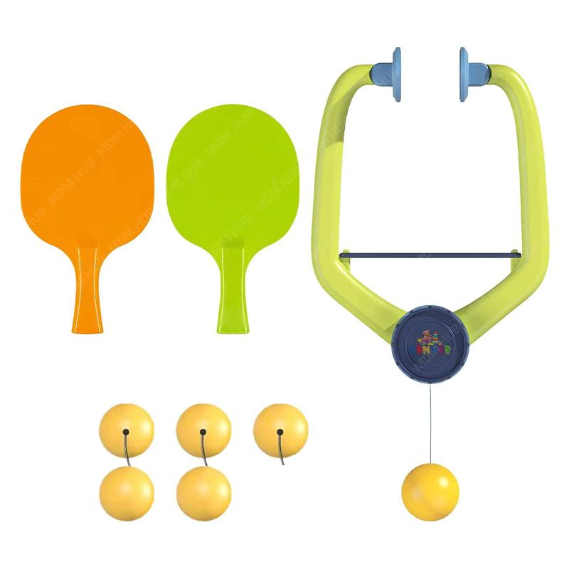 Hanging Table Tennis Trainer 6 Ping Pong Ball & 1 Pair Paddle Self Training Gaming Set